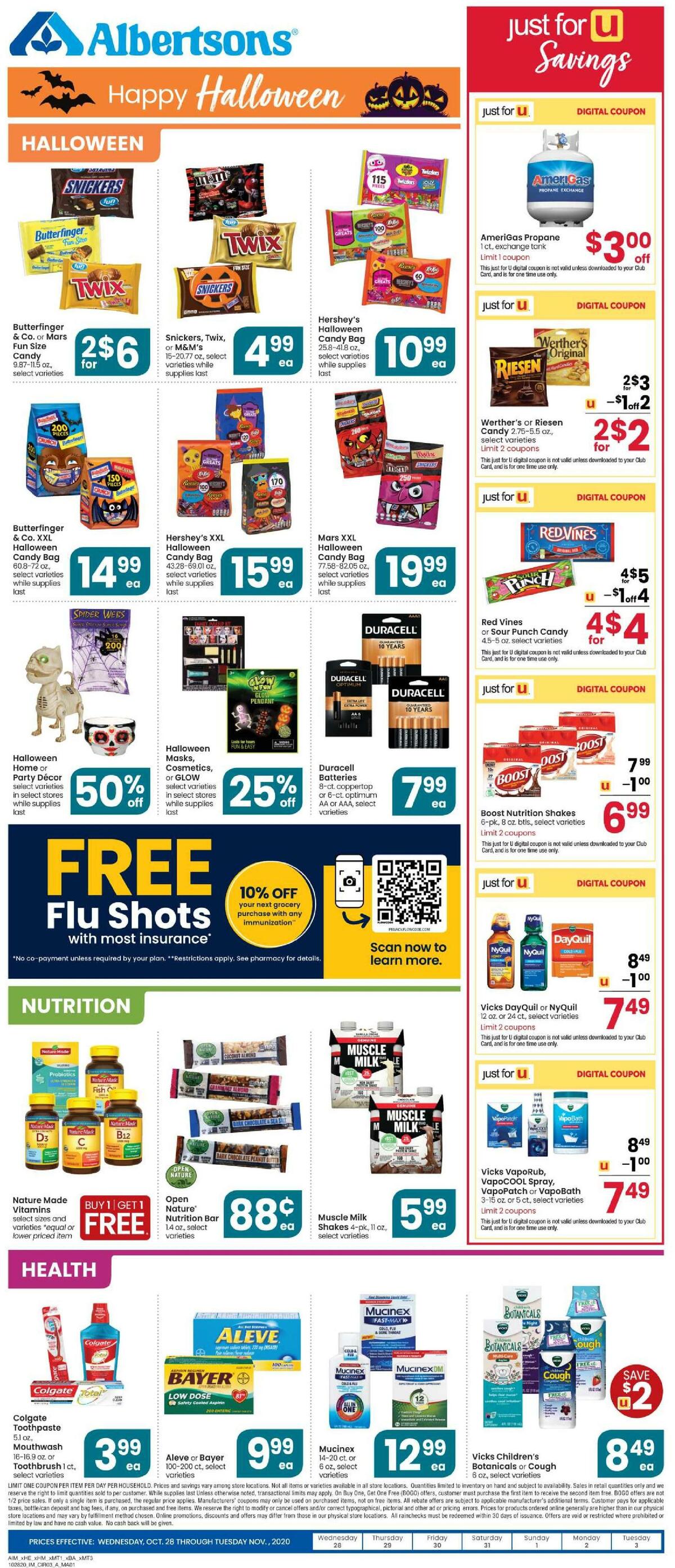 Albertsons Weekly Ad from October 28