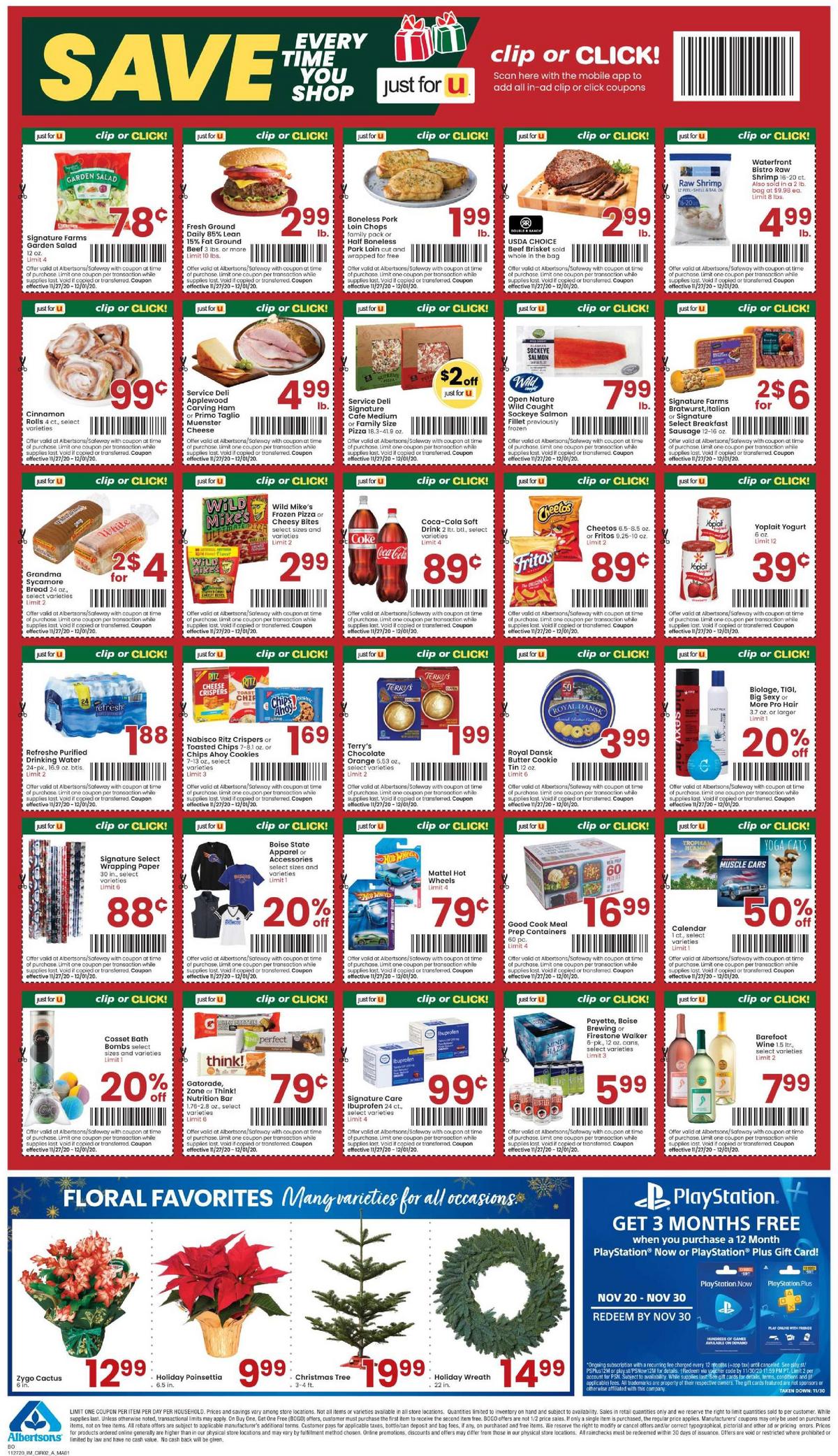 Albertsons Weekly Ad from November 25