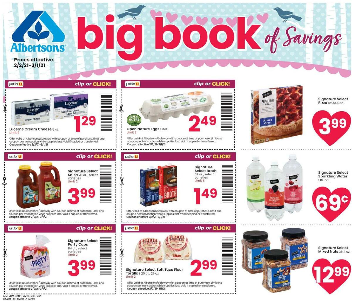 Albertsons Magazine Weekly Ad from February 2