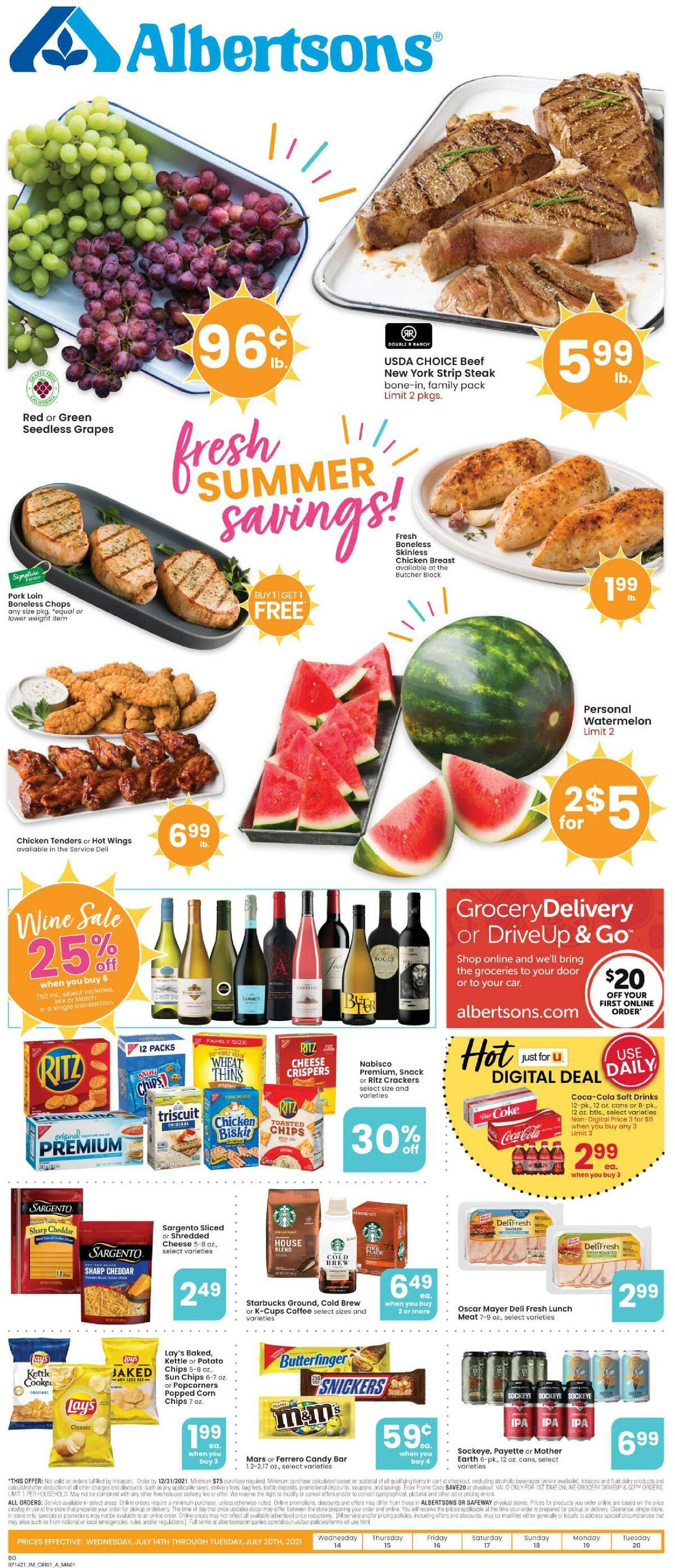 Albertsons Weekly Ad from July 14