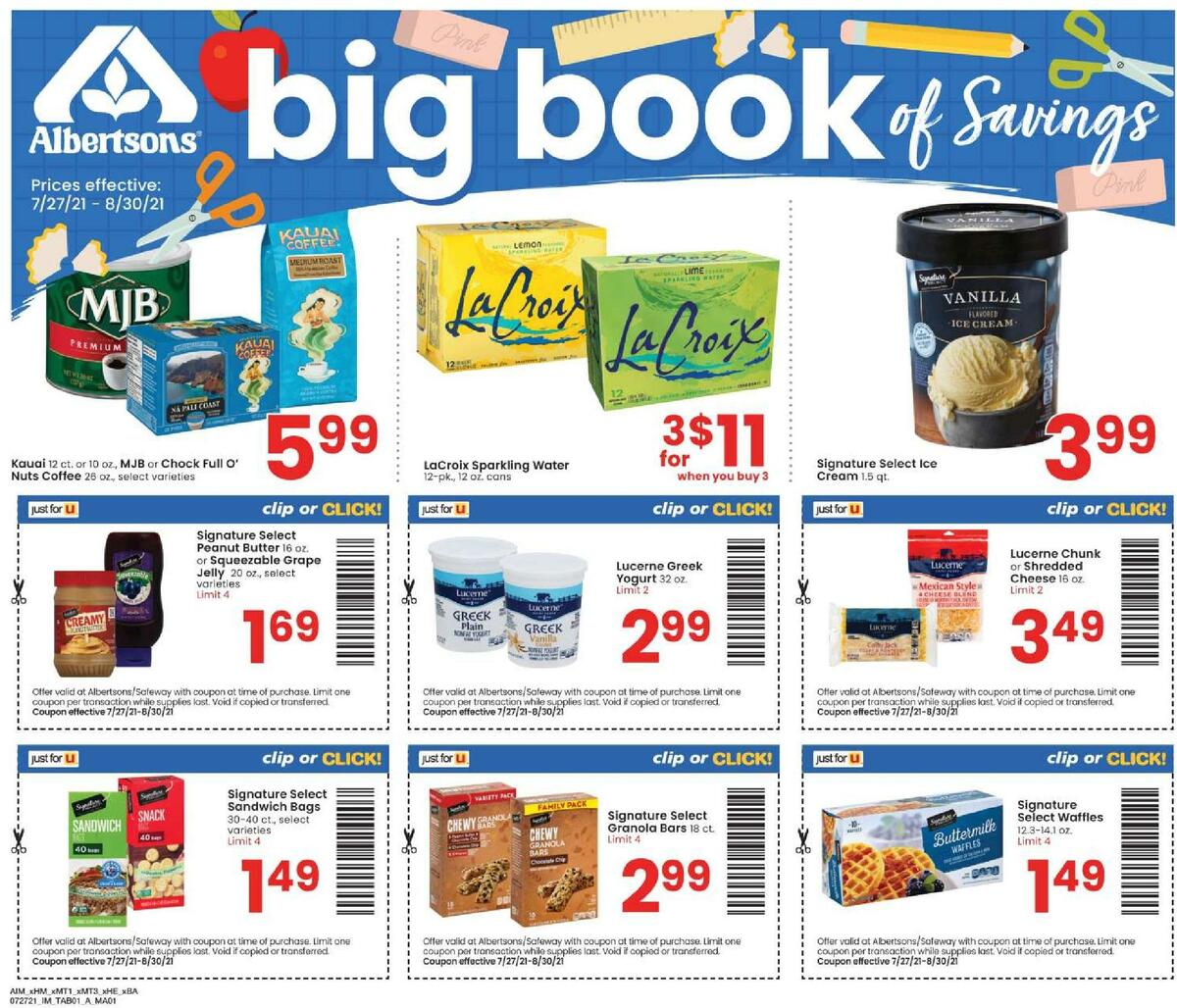 Albertsons Big Book of Savings Weekly Ad from July 27