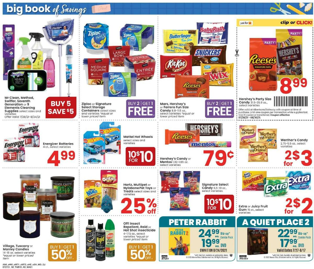 Albertsons Big Book of Savings Weekly Ad from July 27