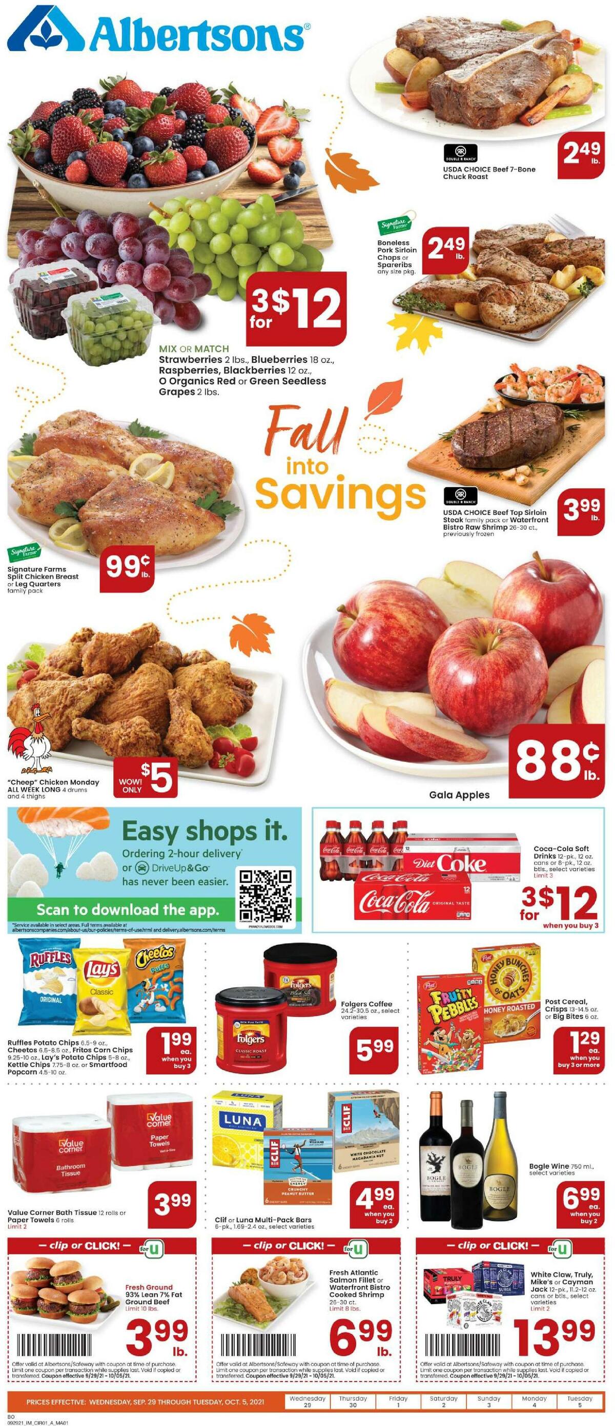 Albertsons Weekly Ad from September 29