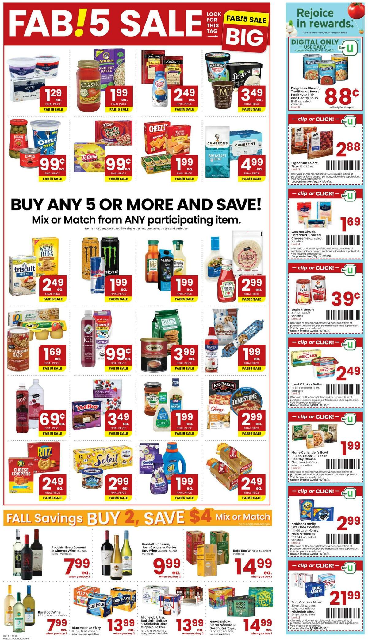 Albertsons Weekly Ad from September 29