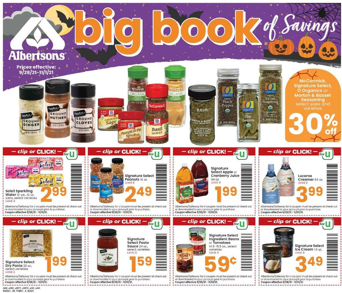 Albertsons Big Book of Savings Weekly Ad from September 28