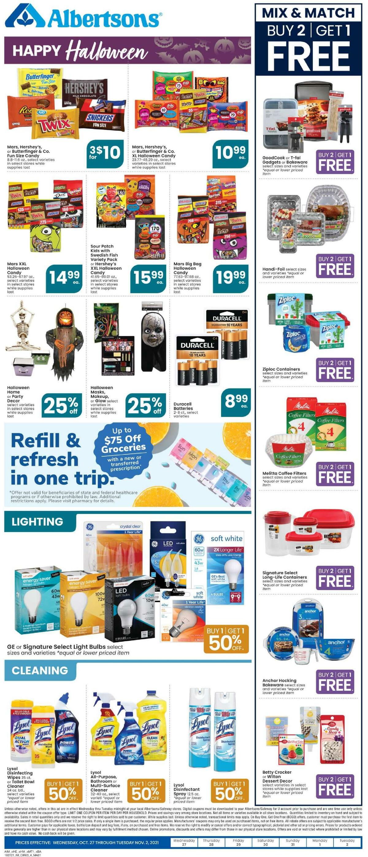 Albertsons Weekly Ad from October 27