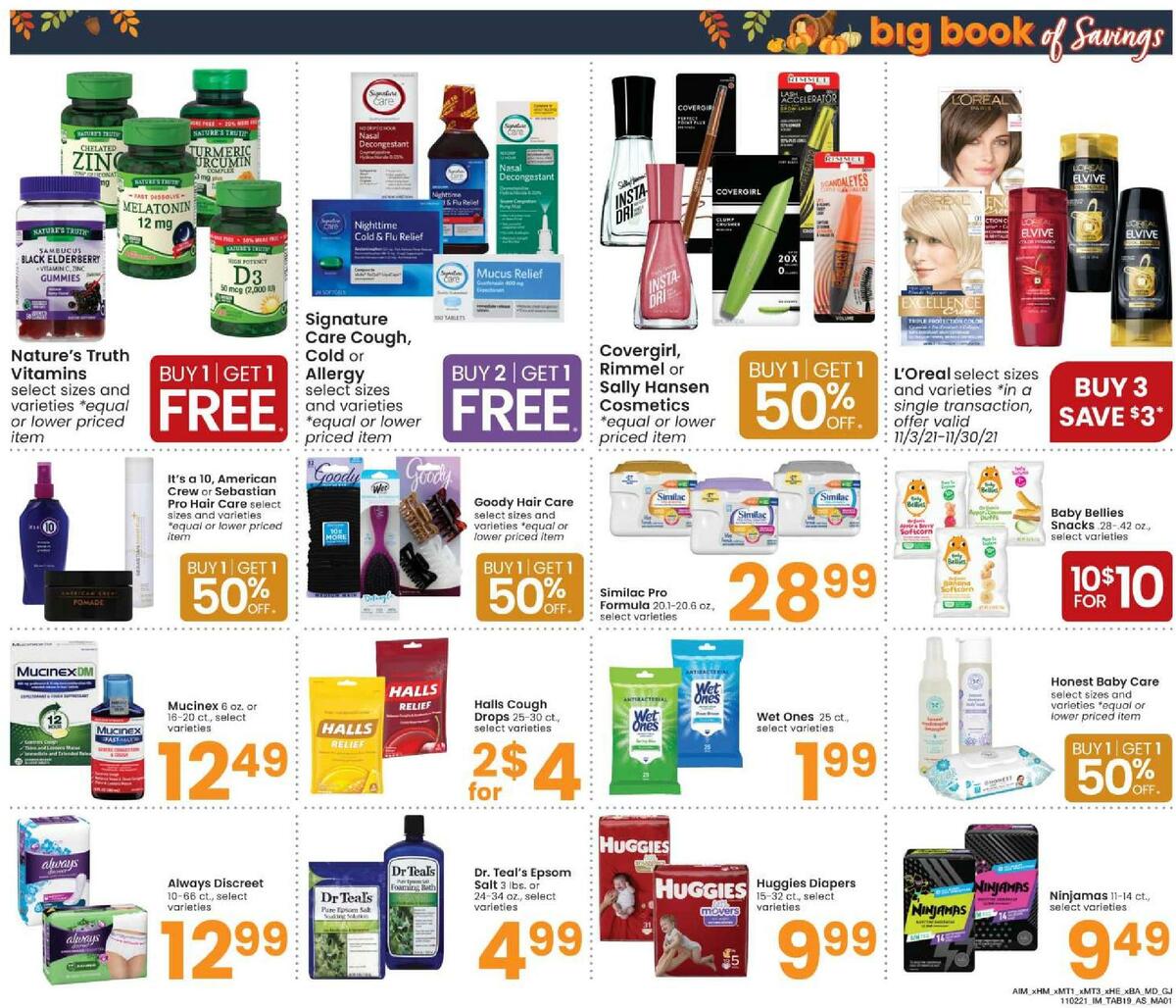 Albertsons Big Book of Savings Weekly Ad from November 2