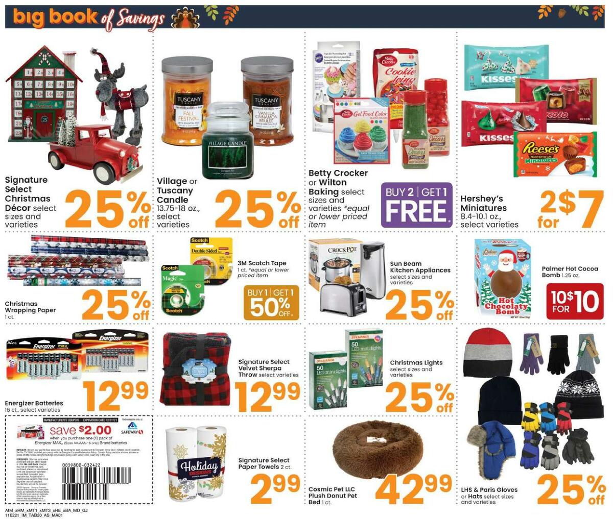 Albertsons Big Book of Savings Weekly Ad from November 2