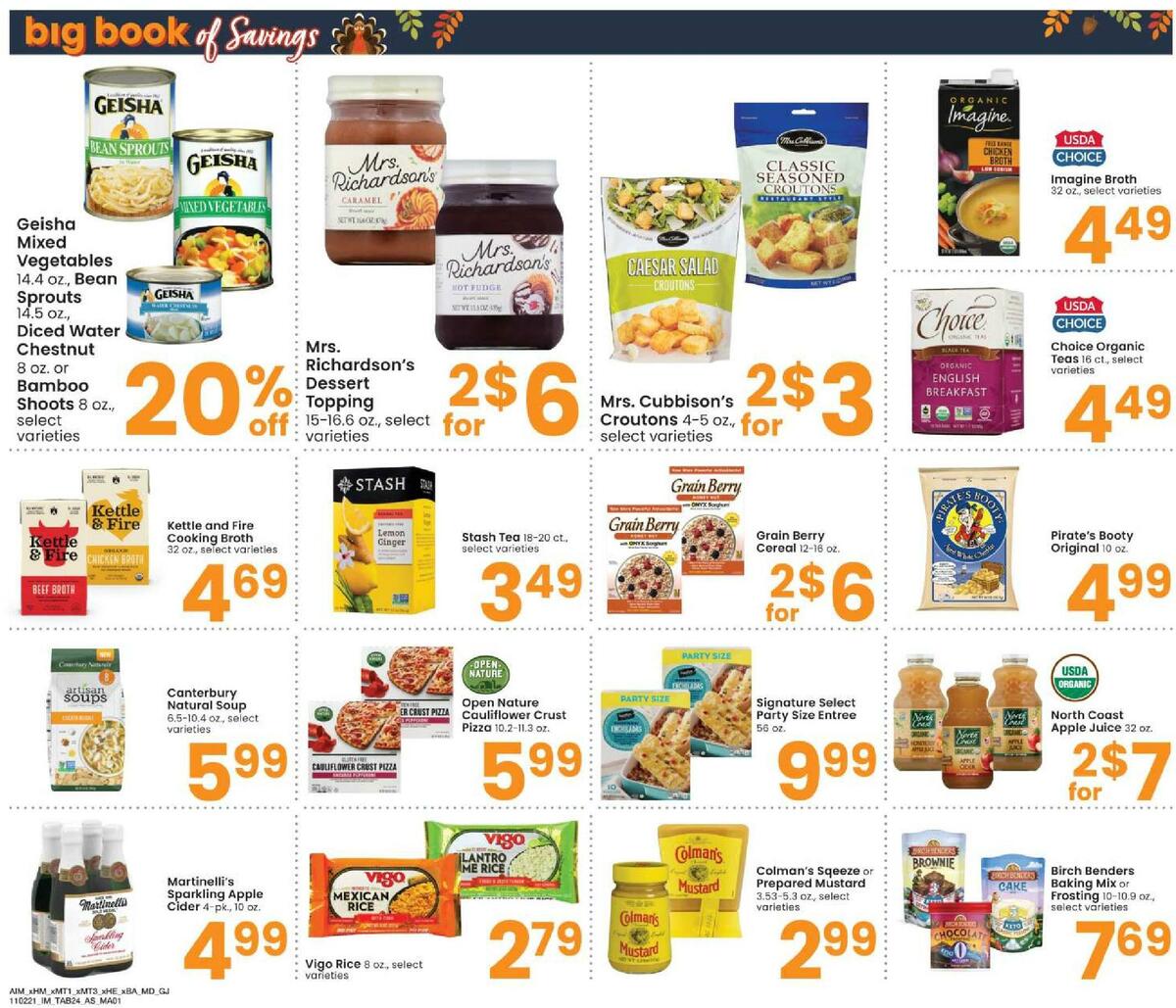 Albertsons Big Book of Savings Weekly Ad from November 2