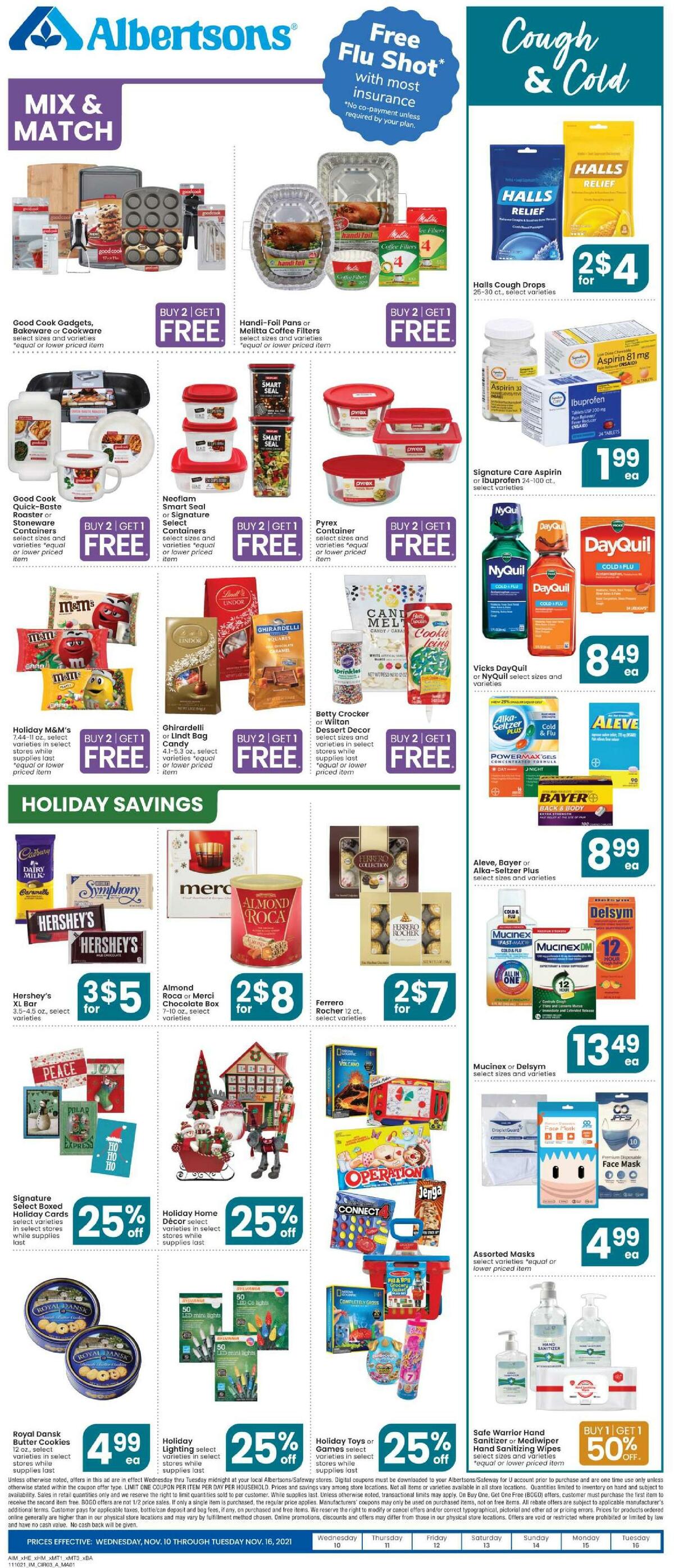 Albertsons Weekly Ad from November 10