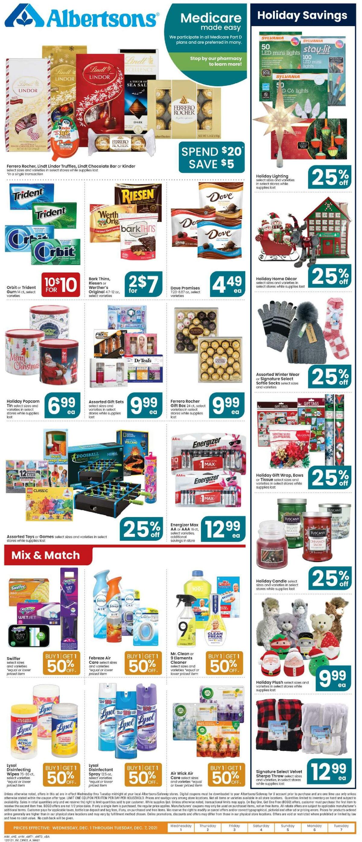 Albertsons Weekly Ad from December 1