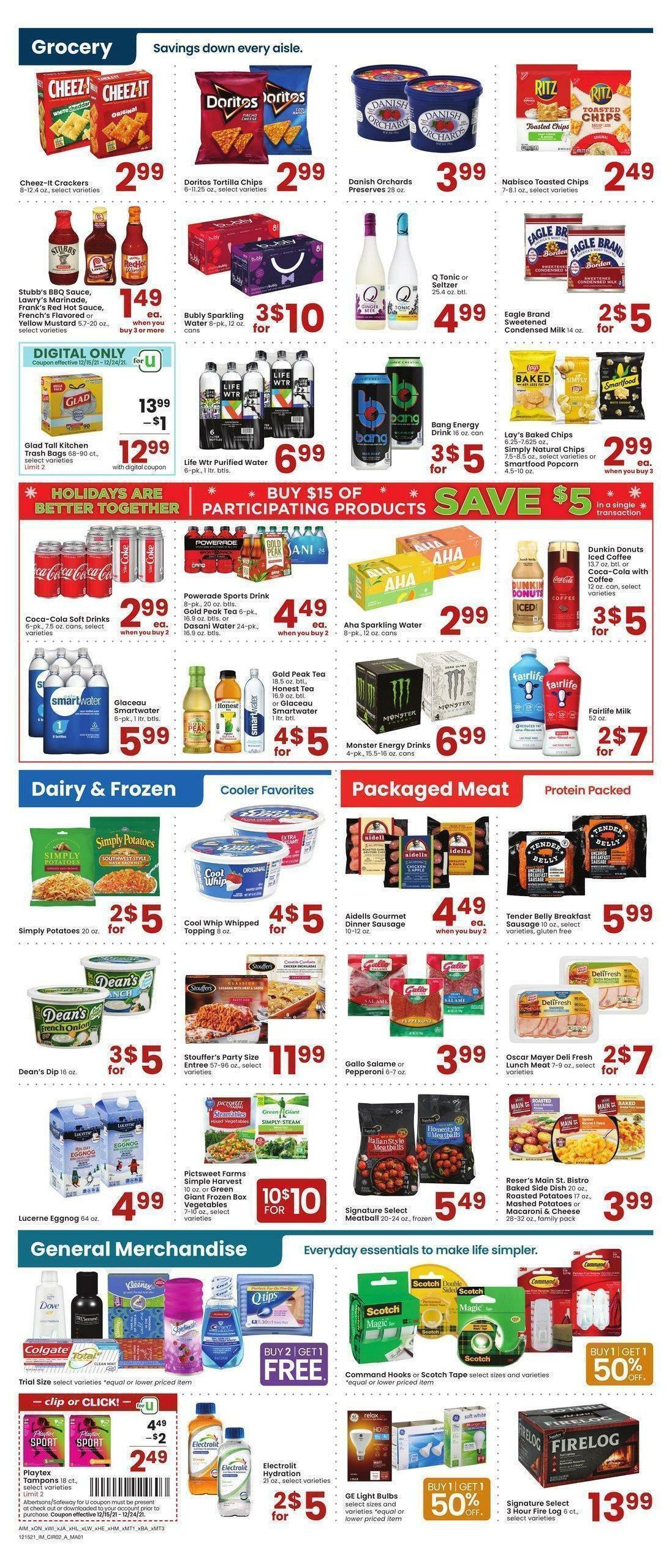 Albertsons Weekly Ad from December 15