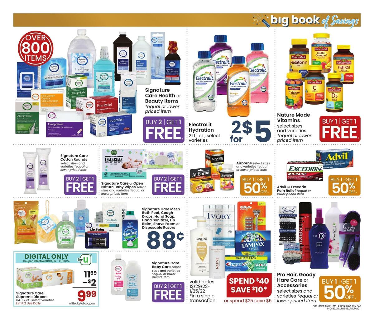 Albertsons Big Book of Savings Weekly Ad from January 4
