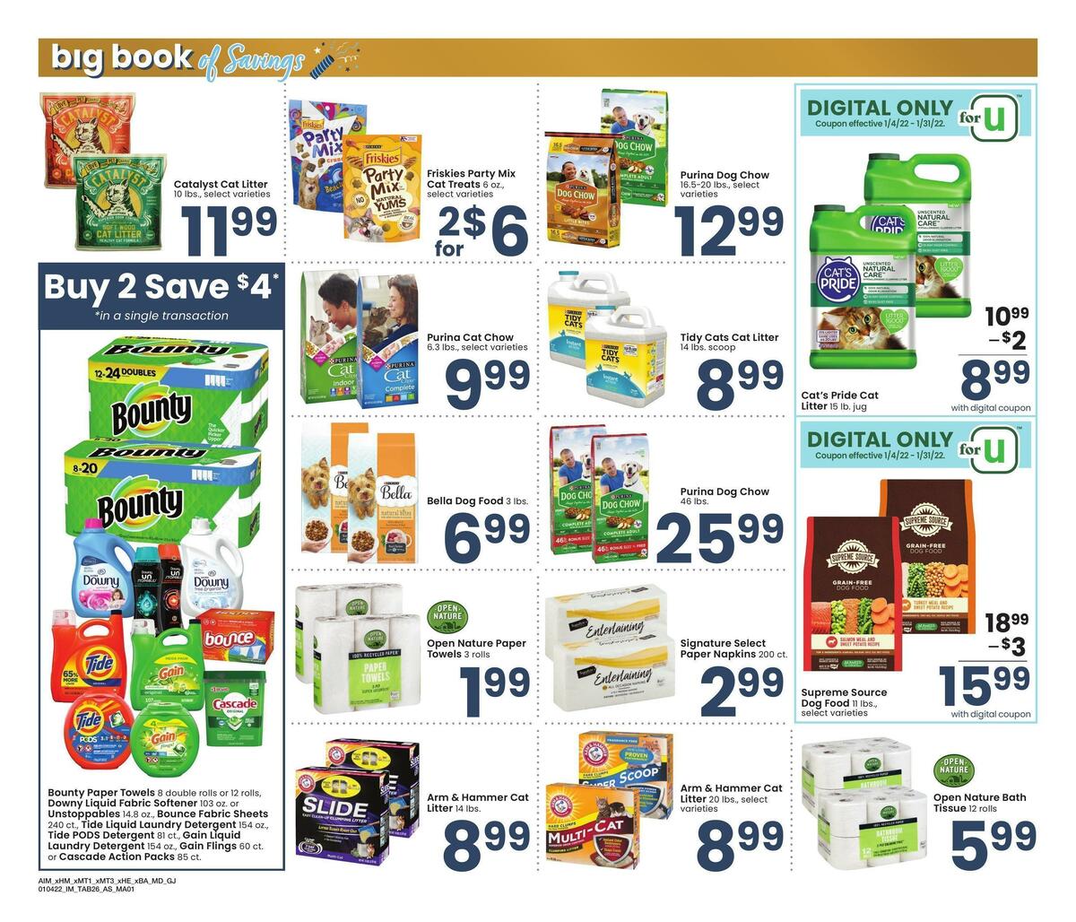 Albertsons Big Book of Savings Weekly Ad from January 4