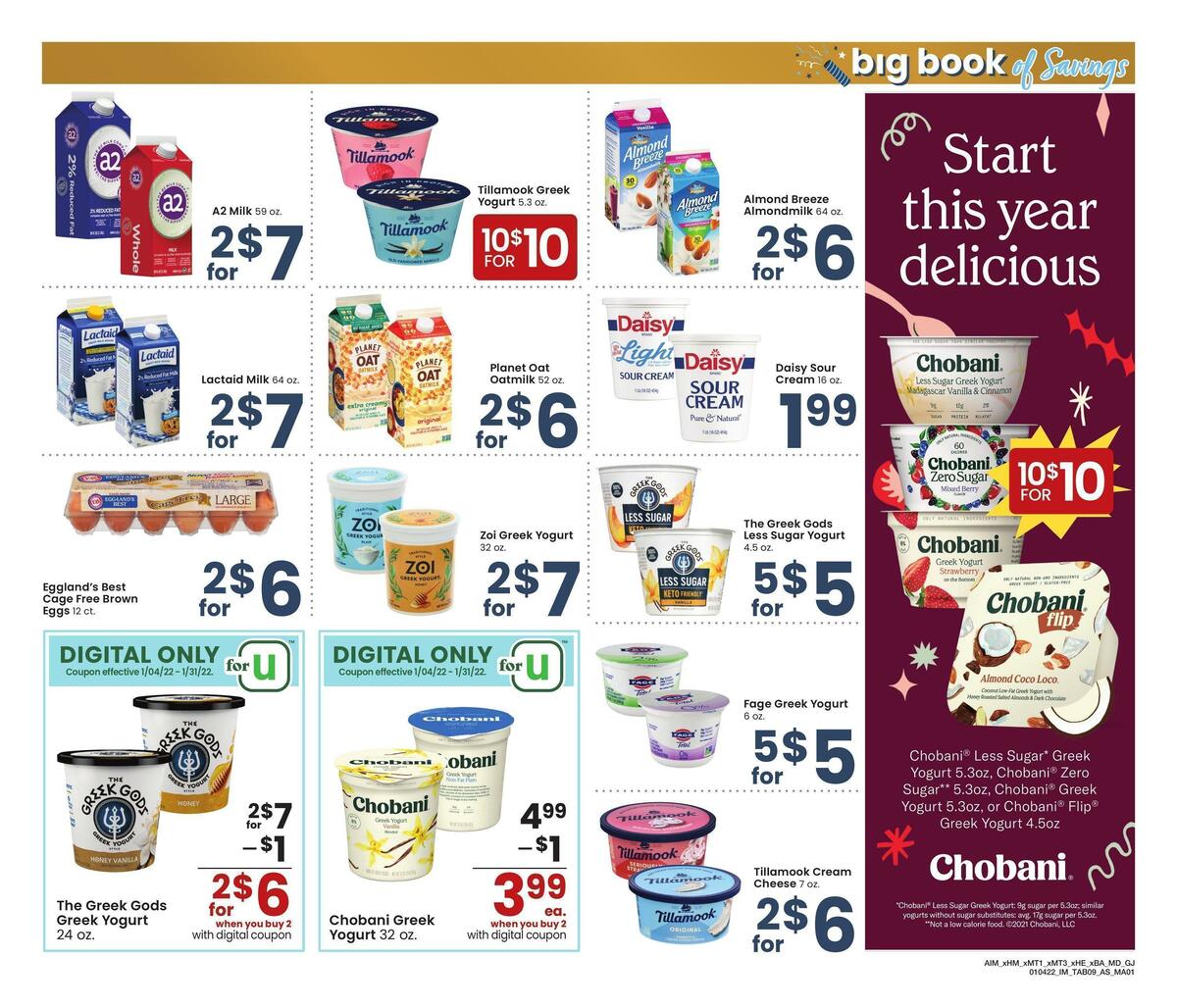 Albertsons Big Book of Savings Weekly Ad from January 4