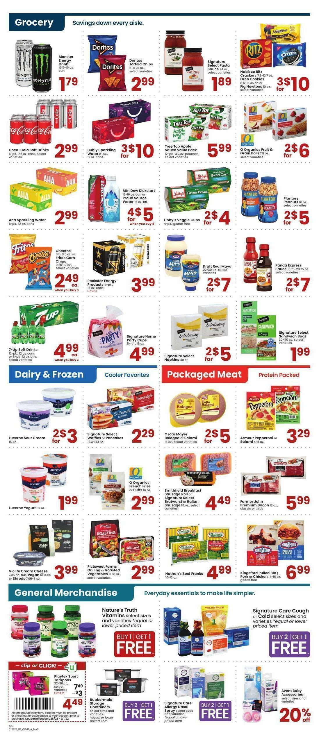 Albertsons Weekly Ad from January 26