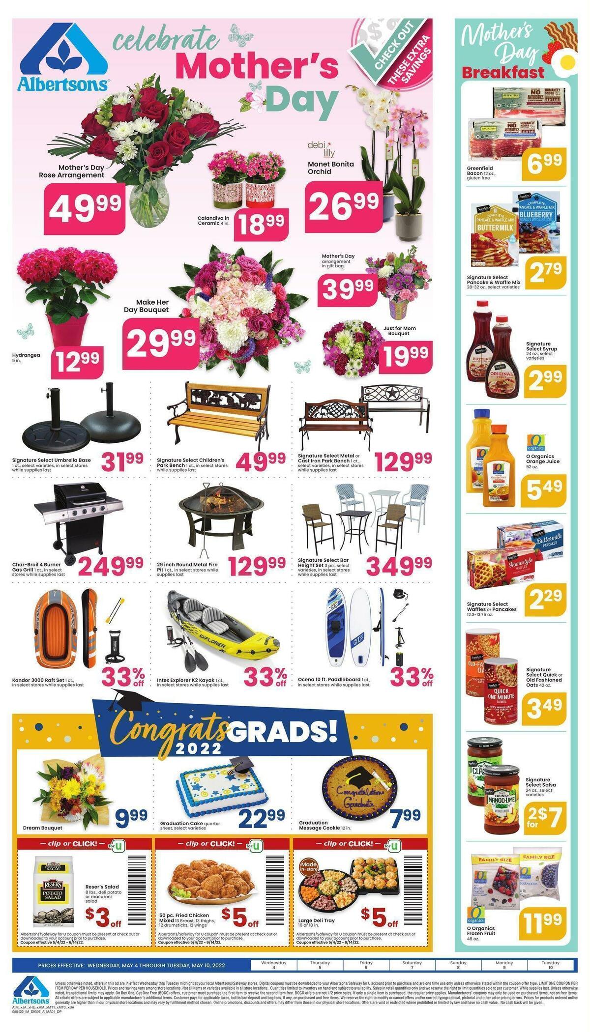 Albertsons Mother's Day Weekly Ad from May 4