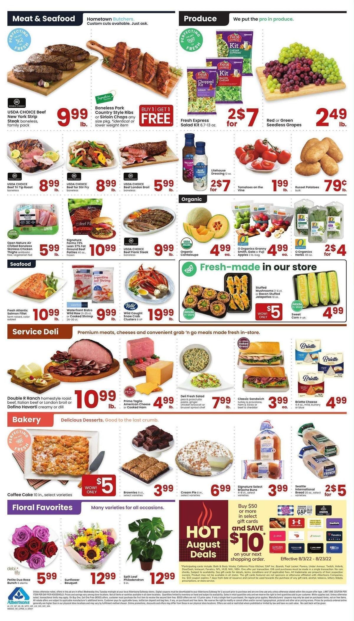 Albertsons Weekly Ad from August 3