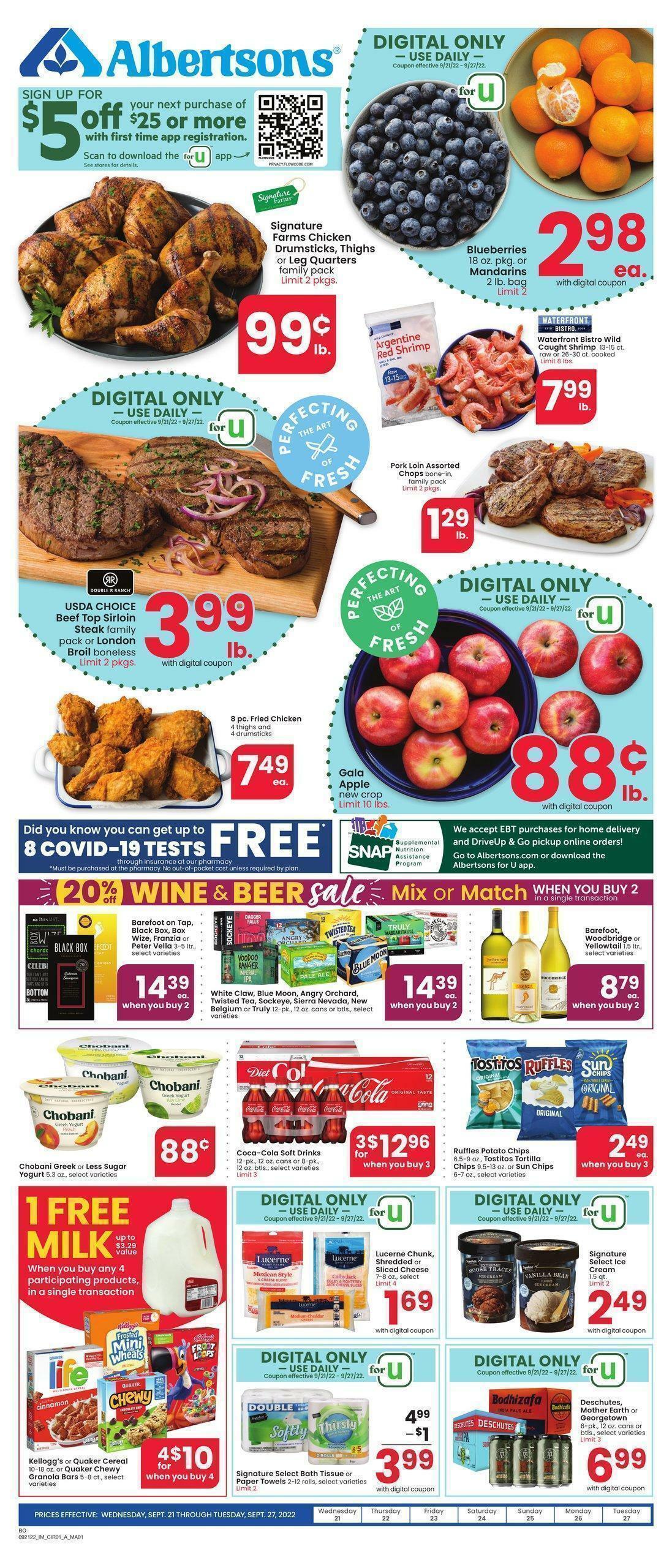 Albertsons Weekly Ad from September 21