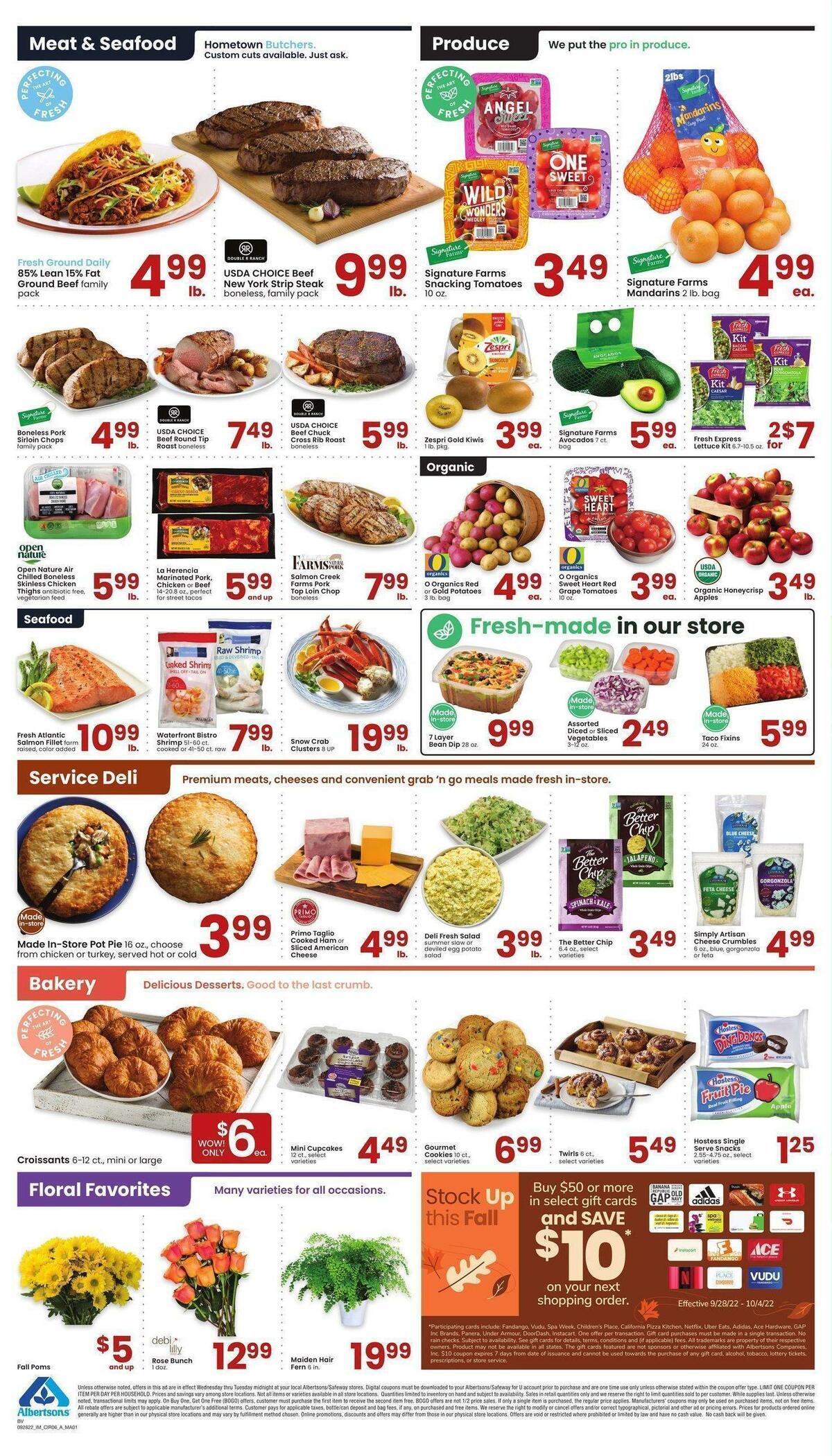 Albertsons Weekly Ad from September 28