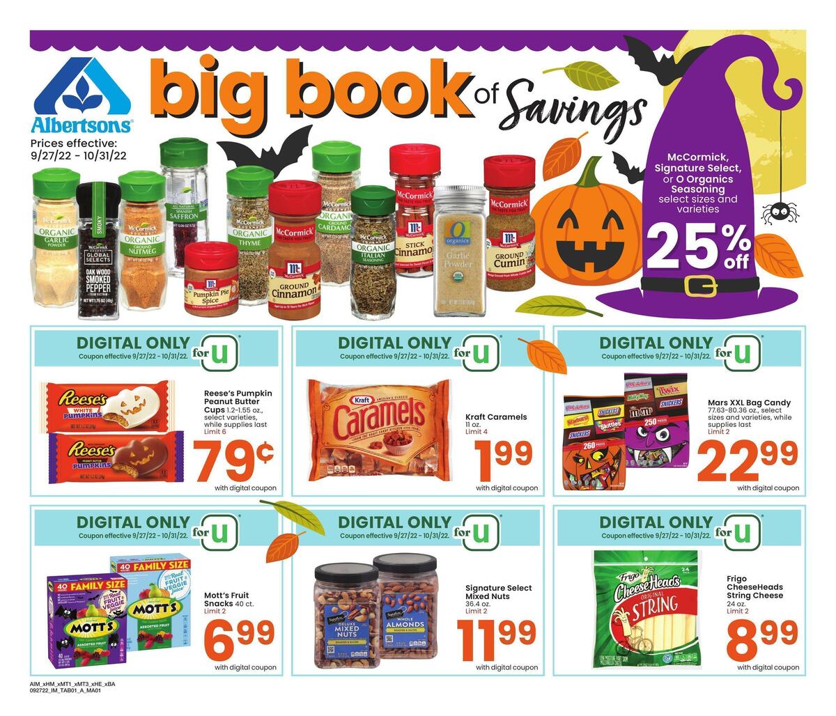 Albertsons Big Book of Savings Weekly Ad from September 27