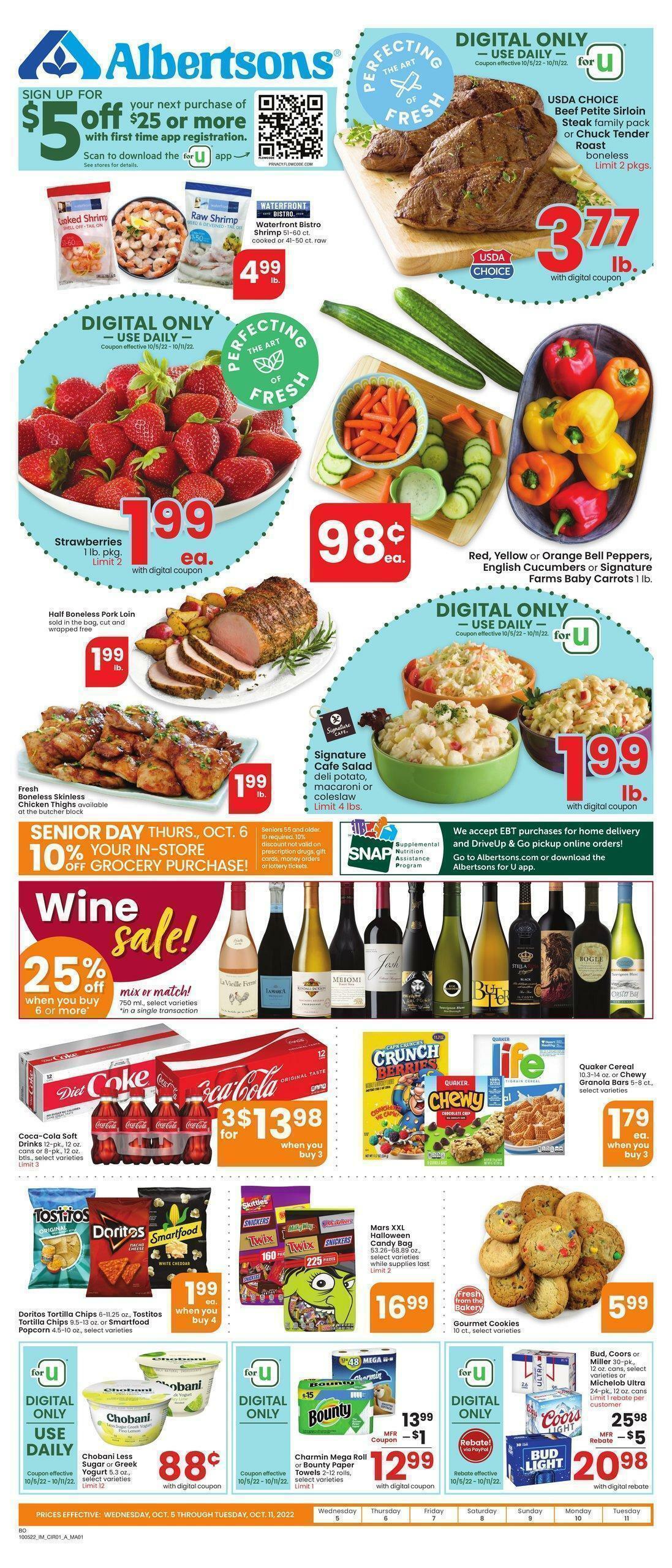 Albertsons Weekly Ad from October 5