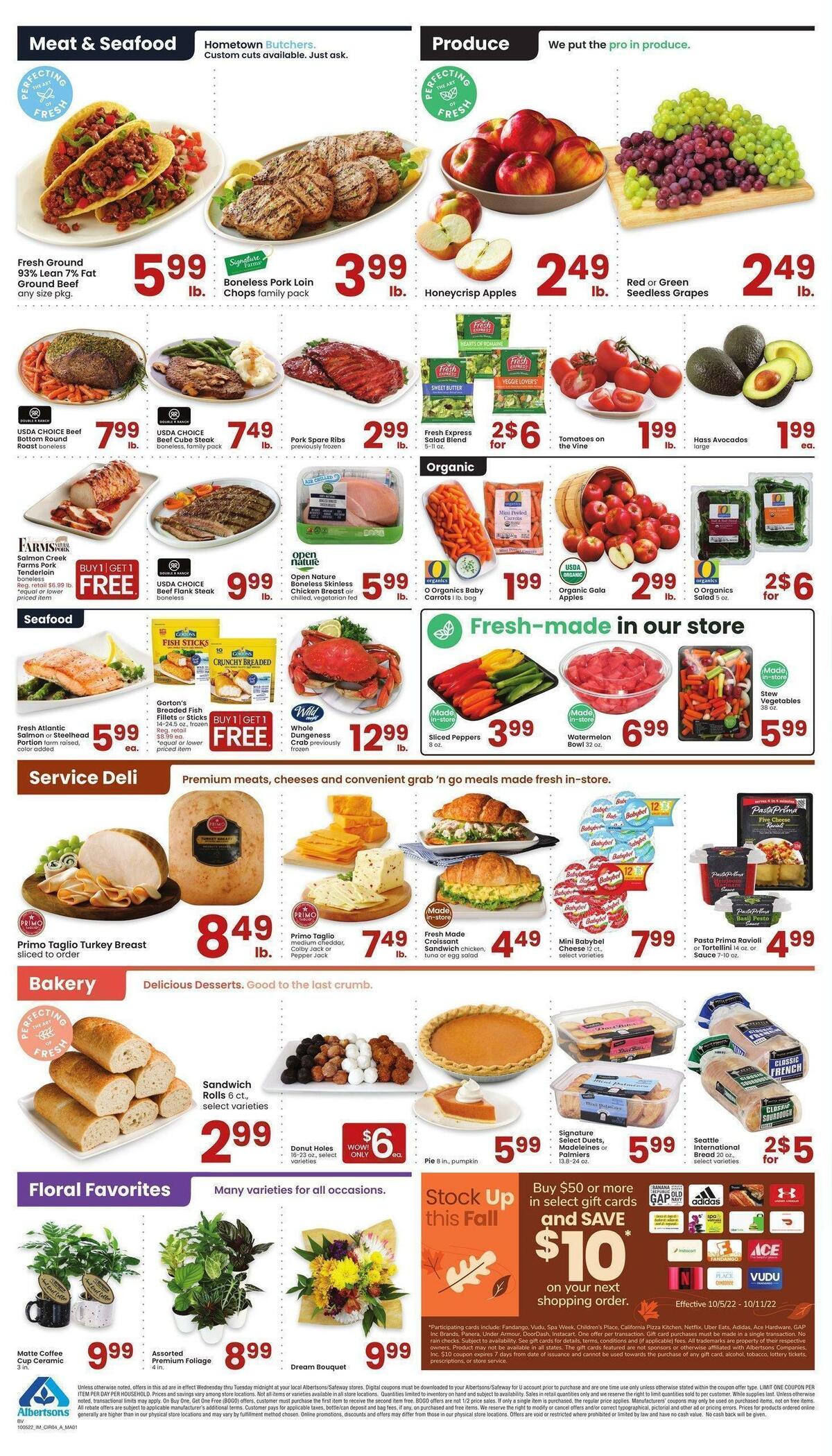 Albertsons Weekly Ad from October 5