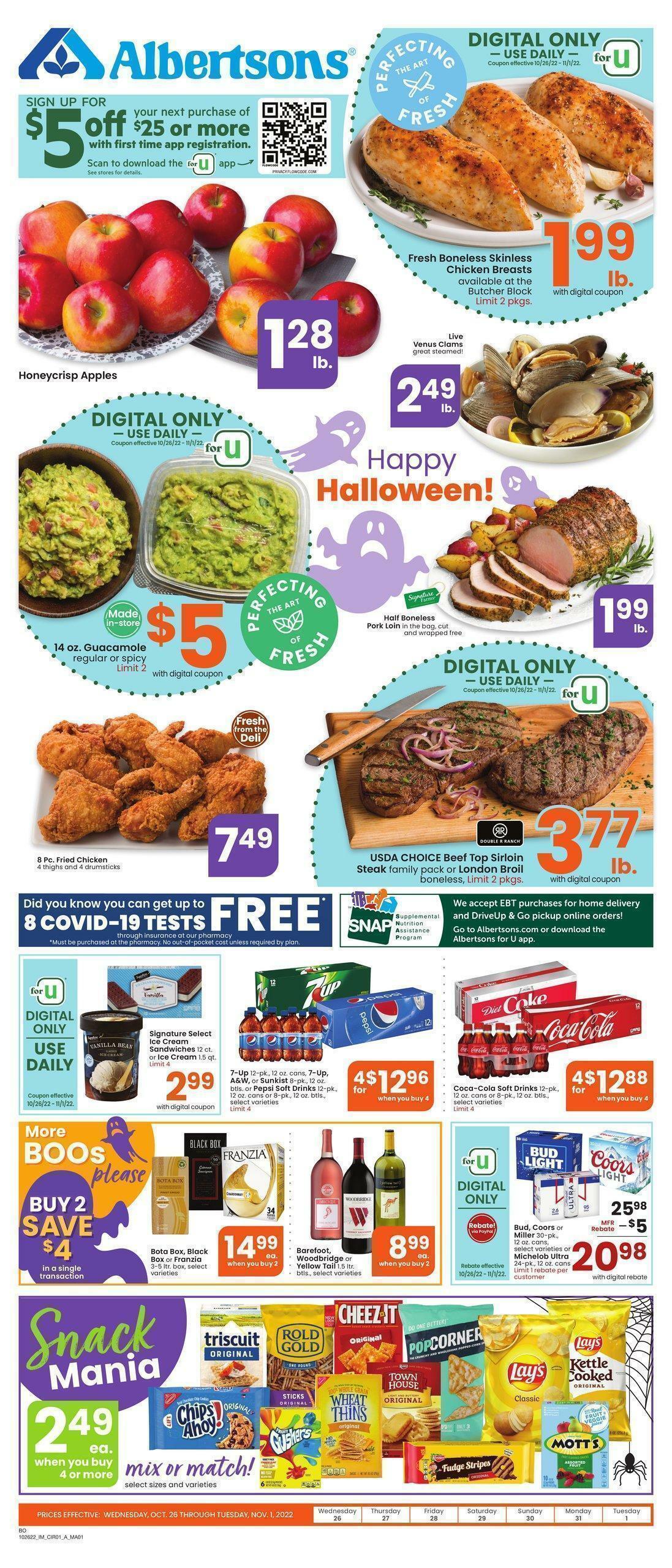 Albertsons Weekly Ad from October 26