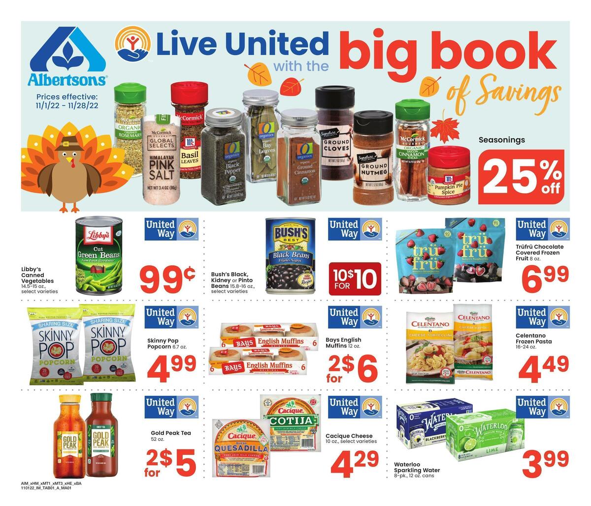 Albertsons Big Book of Savings Weekly Ad from November 1