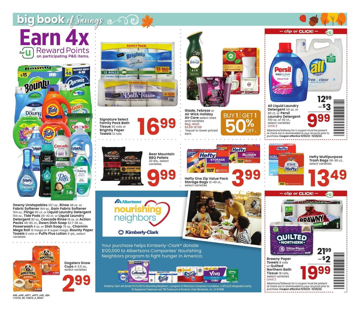 Albertsons Big Book of Savings Weekly Ad from November 1