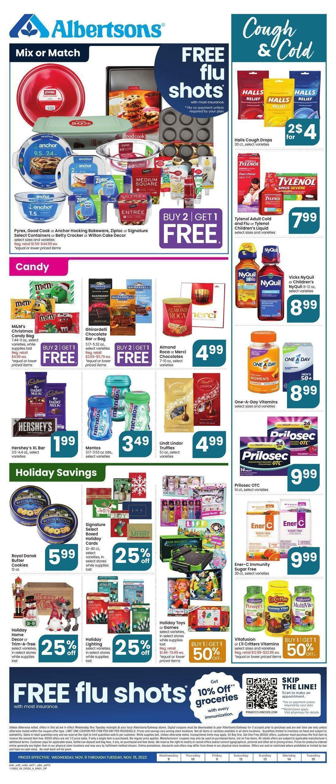 Albertsons Weekly Ad from November 9