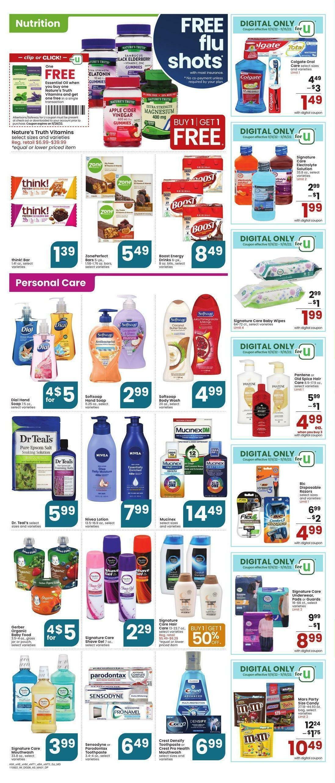 Albertsons Weekly Ad from November 9