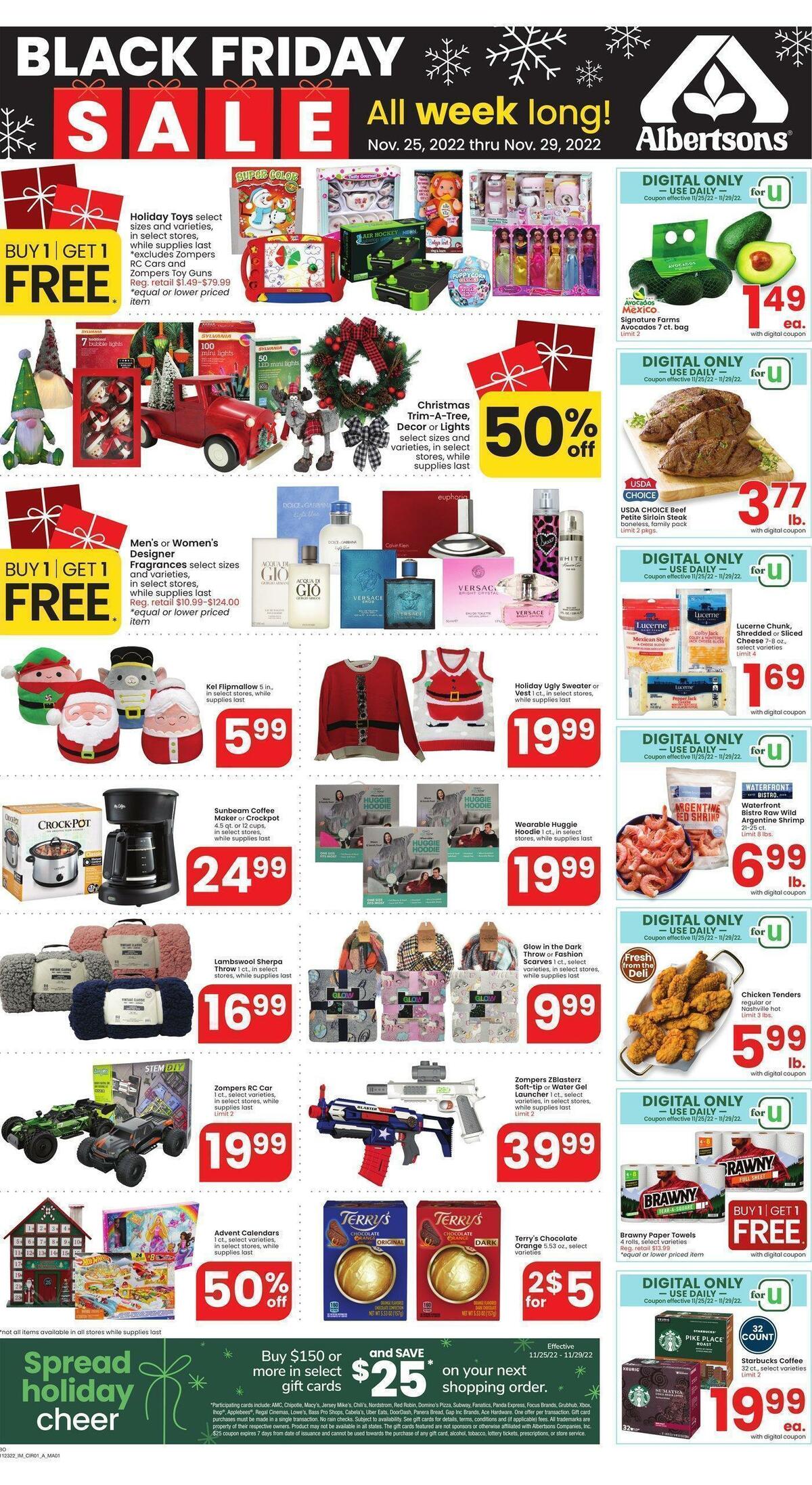 Albertsons Weekly Ad from November 25