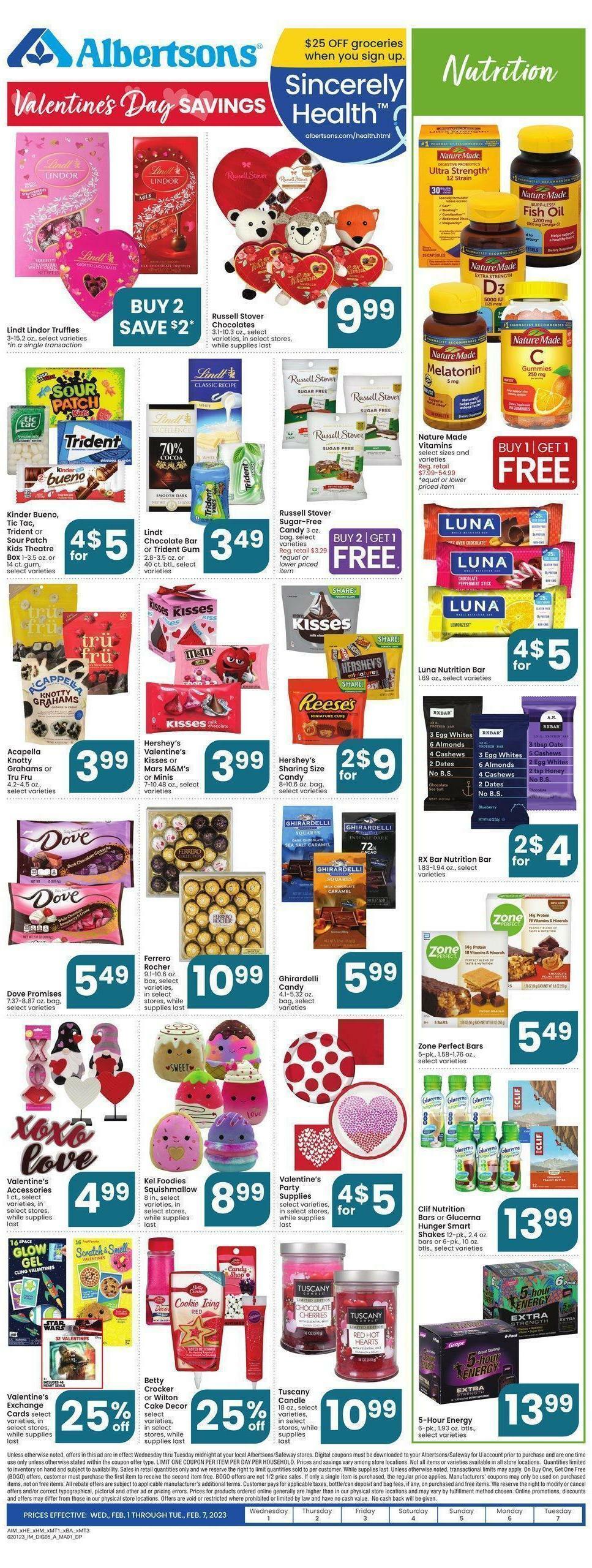 Albertsons Weekly Ad from February 1