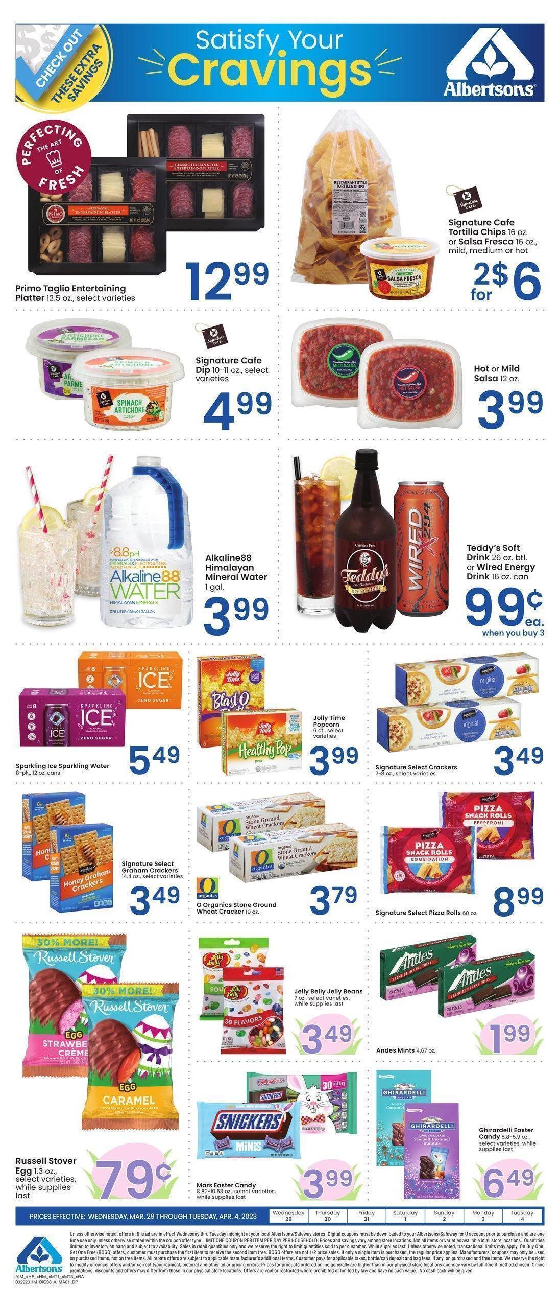 Albertsons Bonus Savings Weekly Ad from March 29