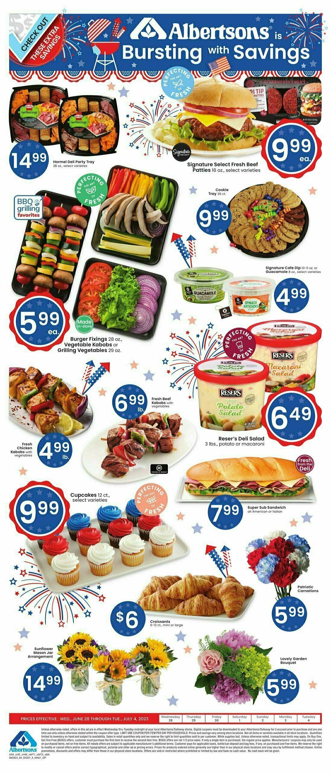 Albertsons Bonus Savings Weekly Ad from June 28