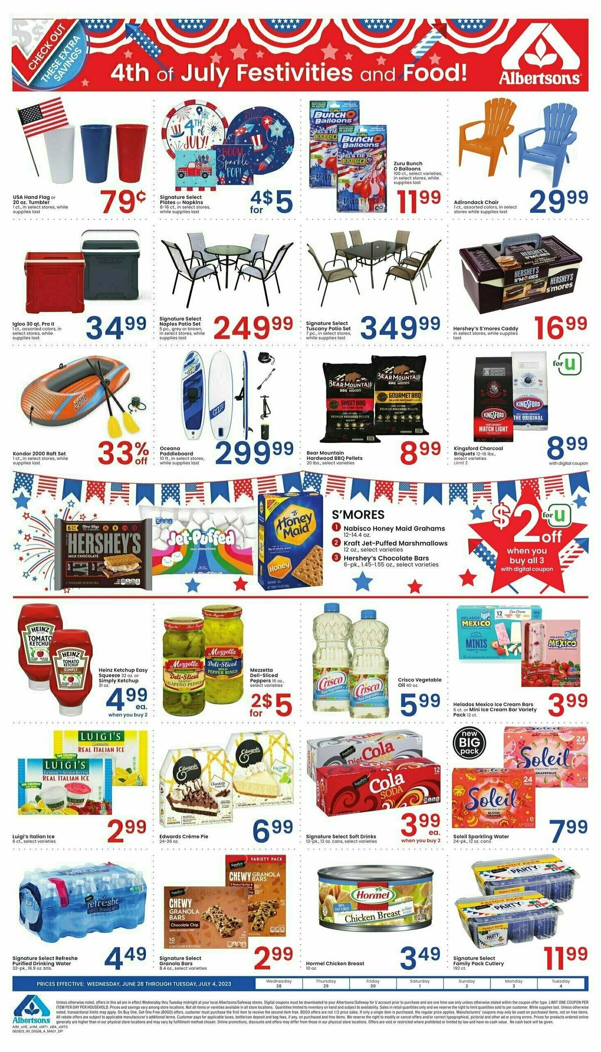 Albertsons Bonus Savings Weekly Ad from June 28