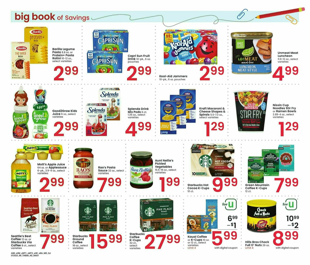 Albertsons Big Book of Savings Weekly Ad from July 25