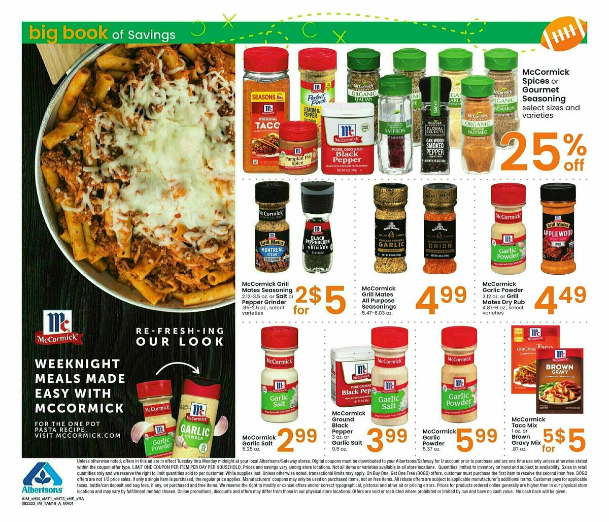 Albertsons Big Book of Savings Weekly Ad from August 22