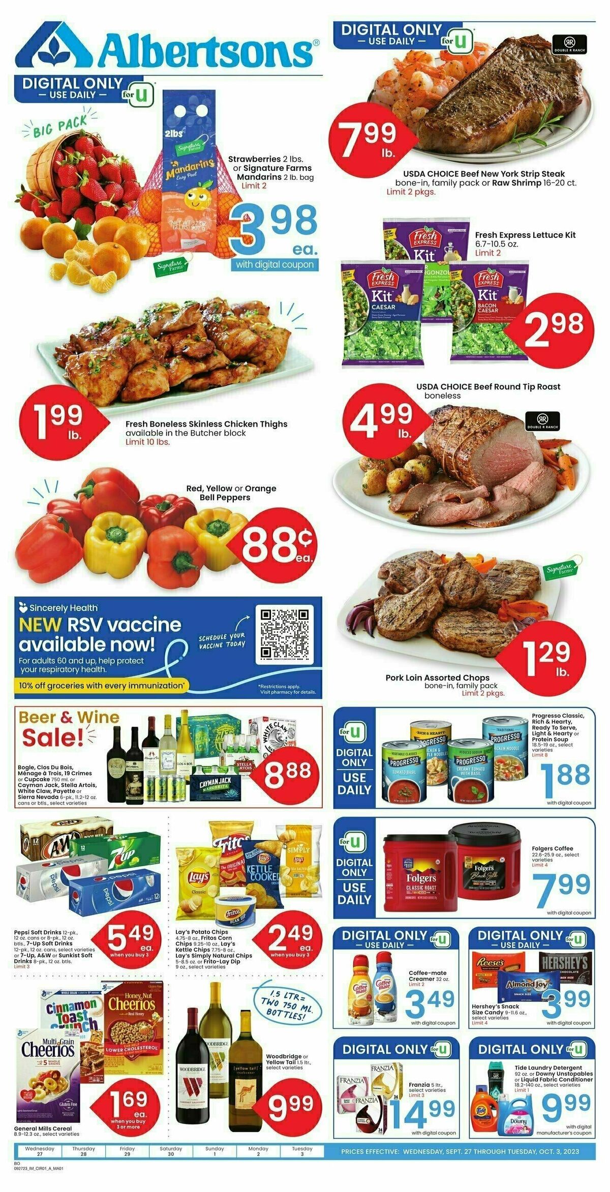 Albertsons Weekly Ad from September 27