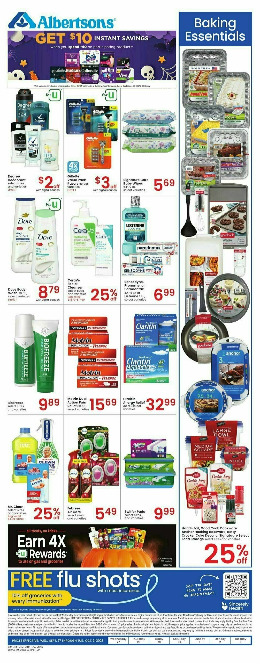 Albertsons Weekly Ad from September 27