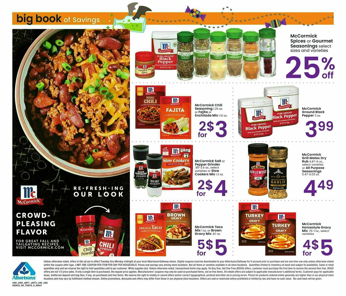 Albertsons Big Book of Savings Weekly Ad from September 26
