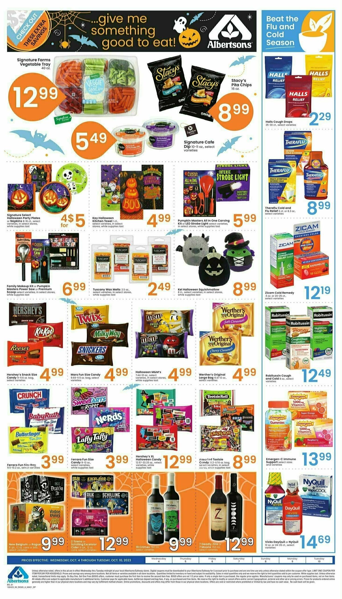 Albertsons Bonus Savings Weekly Ad from October 4