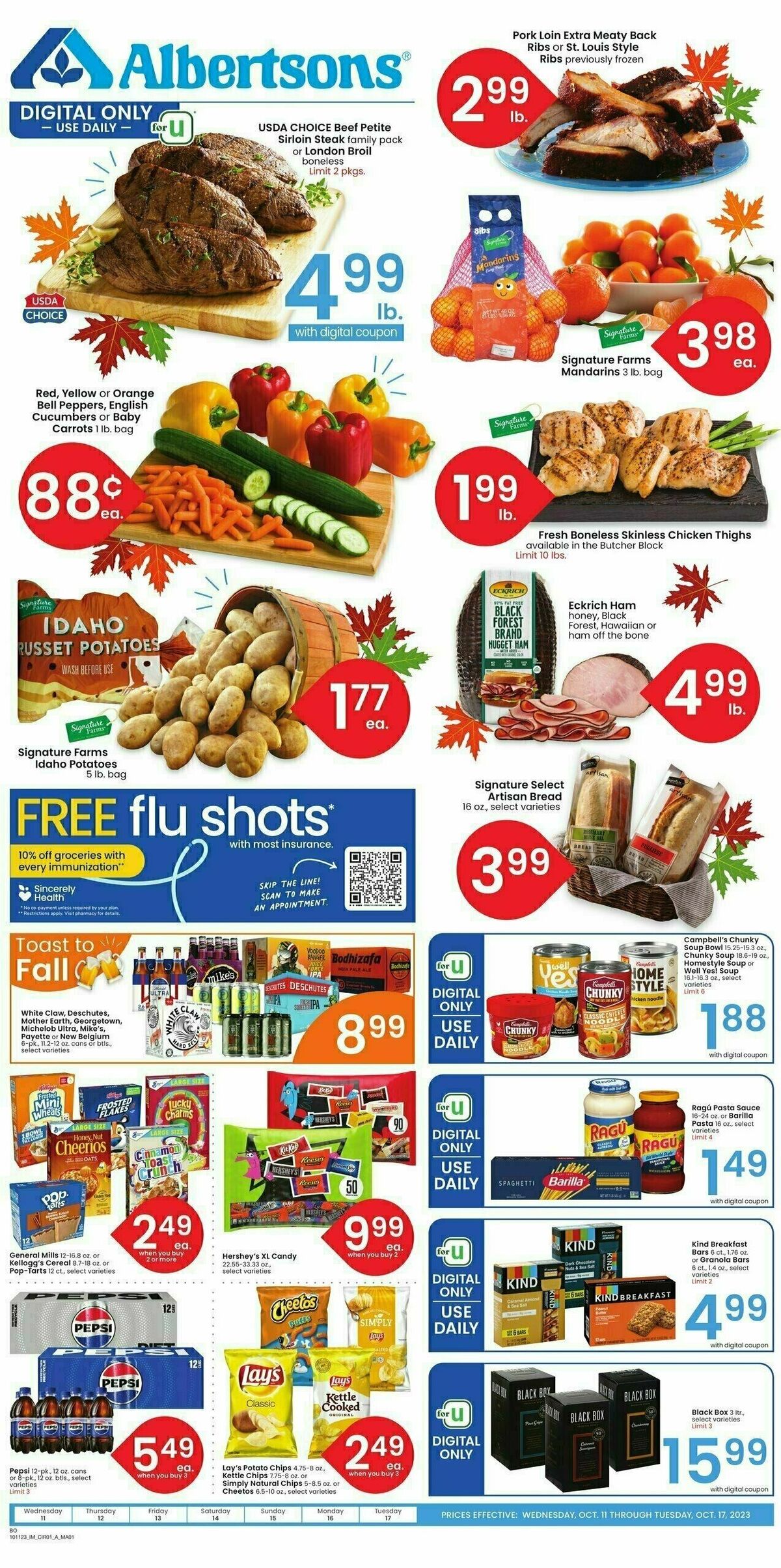 Albertsons Weekly Ad from October 11