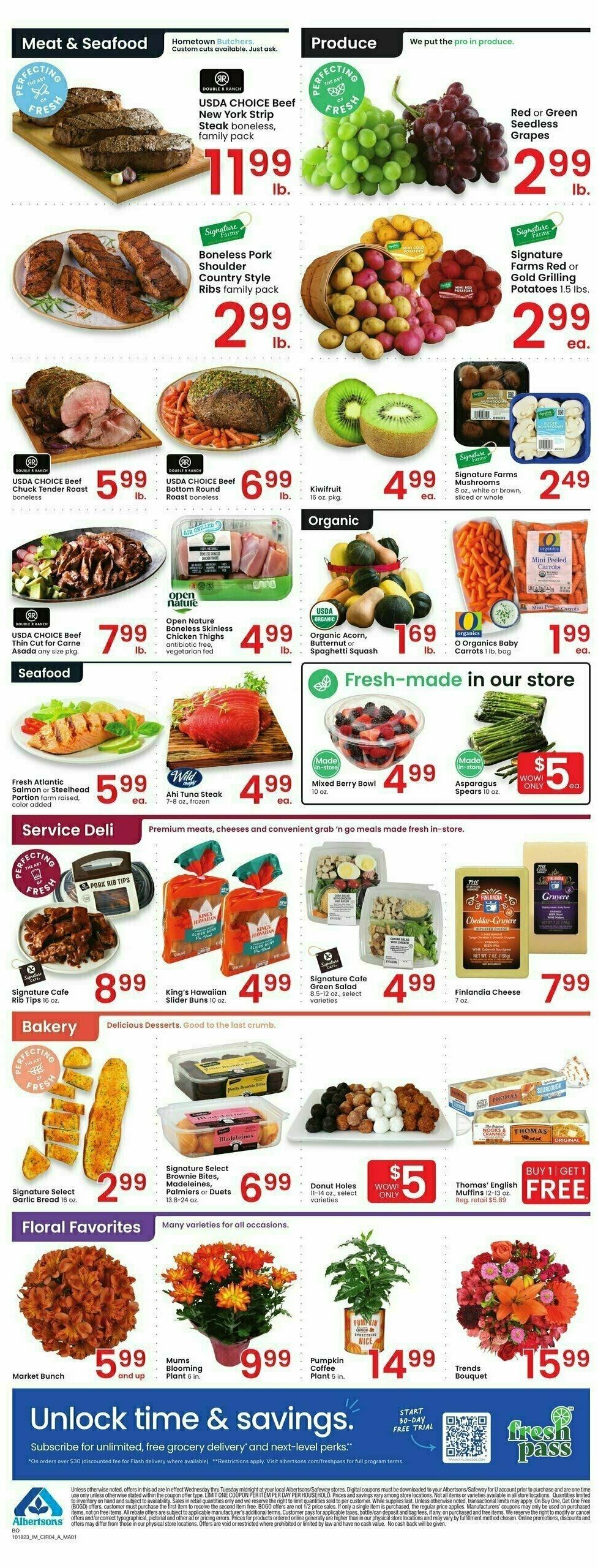 Albertsons Weekly Ad from October 18