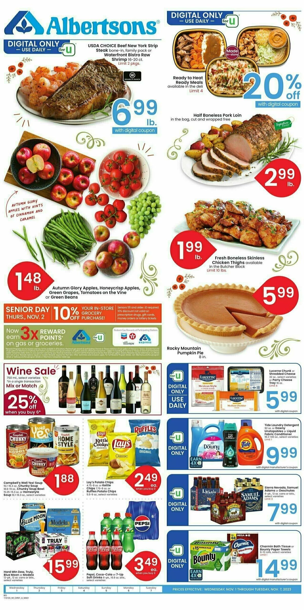 Albertsons Weekly Ad from November 1