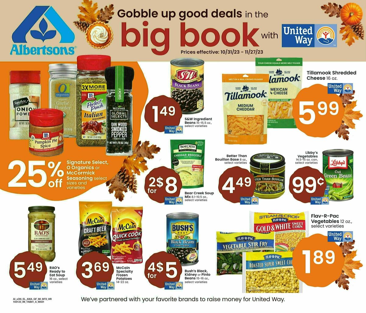 Albertsons Big Book of Savings Weekly Ad from October 31