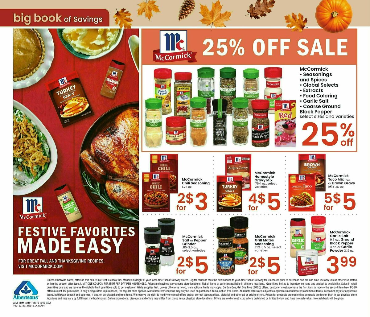 Albertsons Big Book of Savings Weekly Ad from October 31