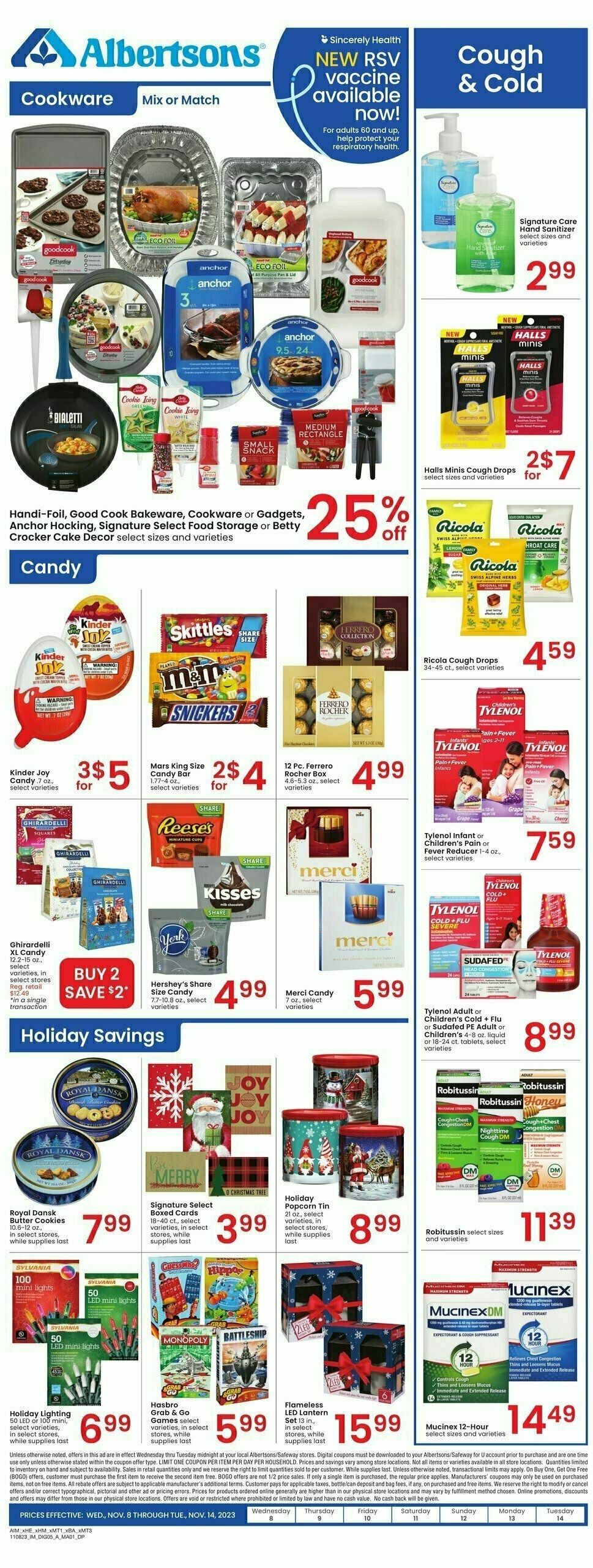 Albertsons Weekly Ad from November 8