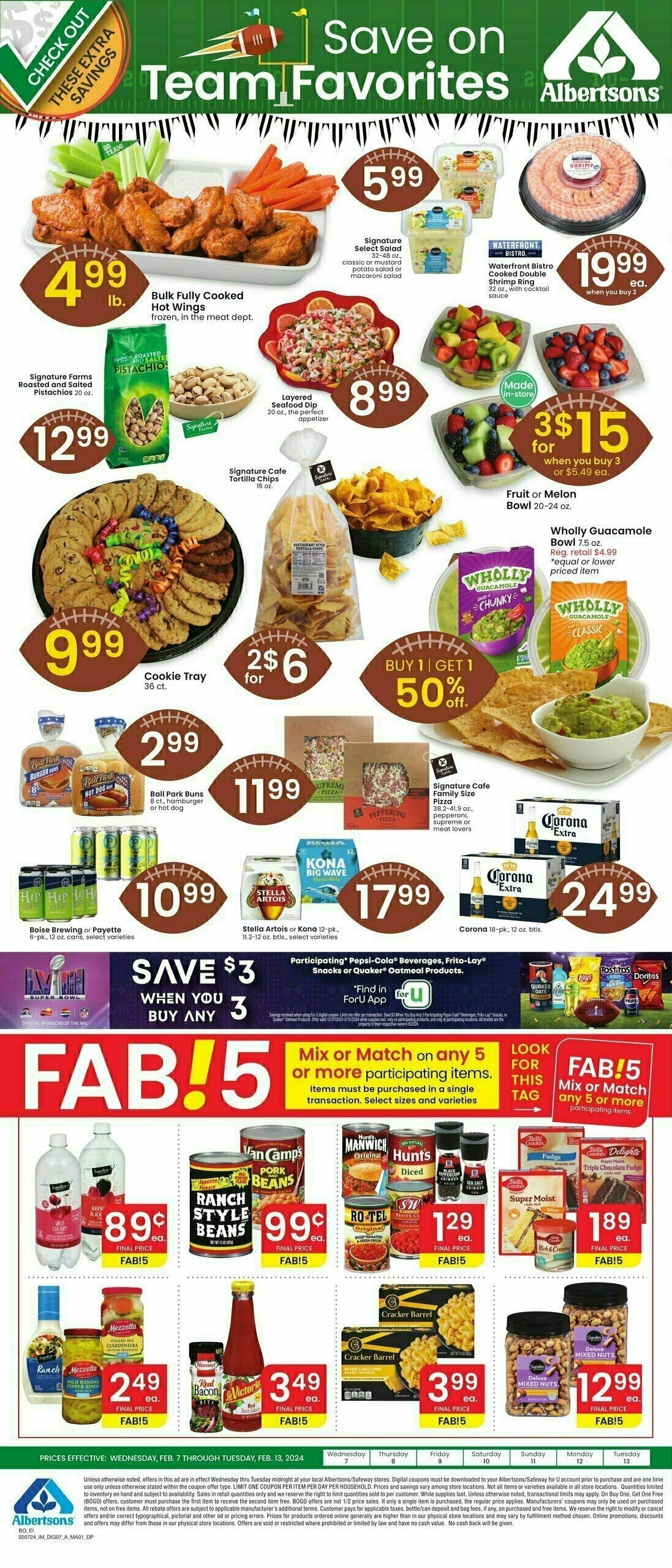 Albertsons Bonus Savings Weekly Ad from February 7